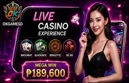 OKGAMES live casino dealer table with countdown and round controls